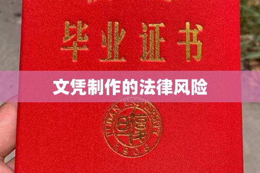 礼泉文凭制作的法律风险