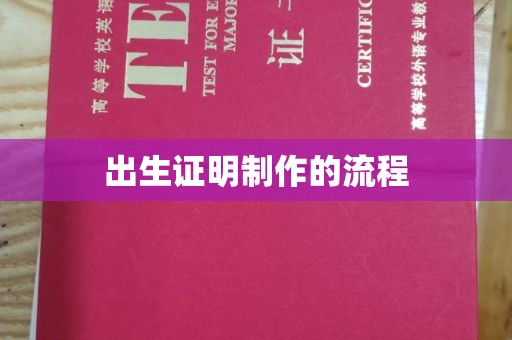 礼泉出生证明制作的流程