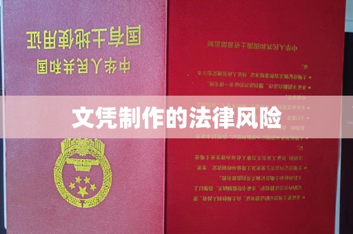 礼泉文凭制作的法律风险