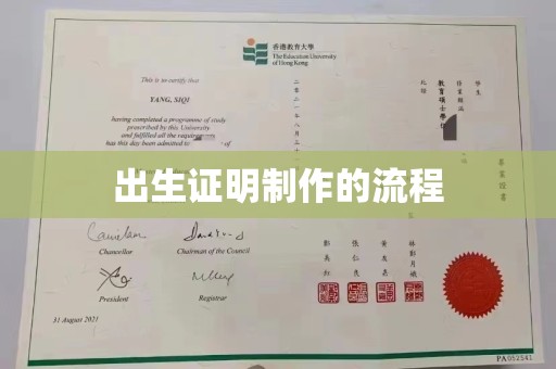 礼泉出生证明制作的流程