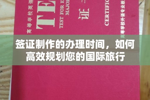 礼泉签证制作的办理时间，如何高效规划您的国际旅行